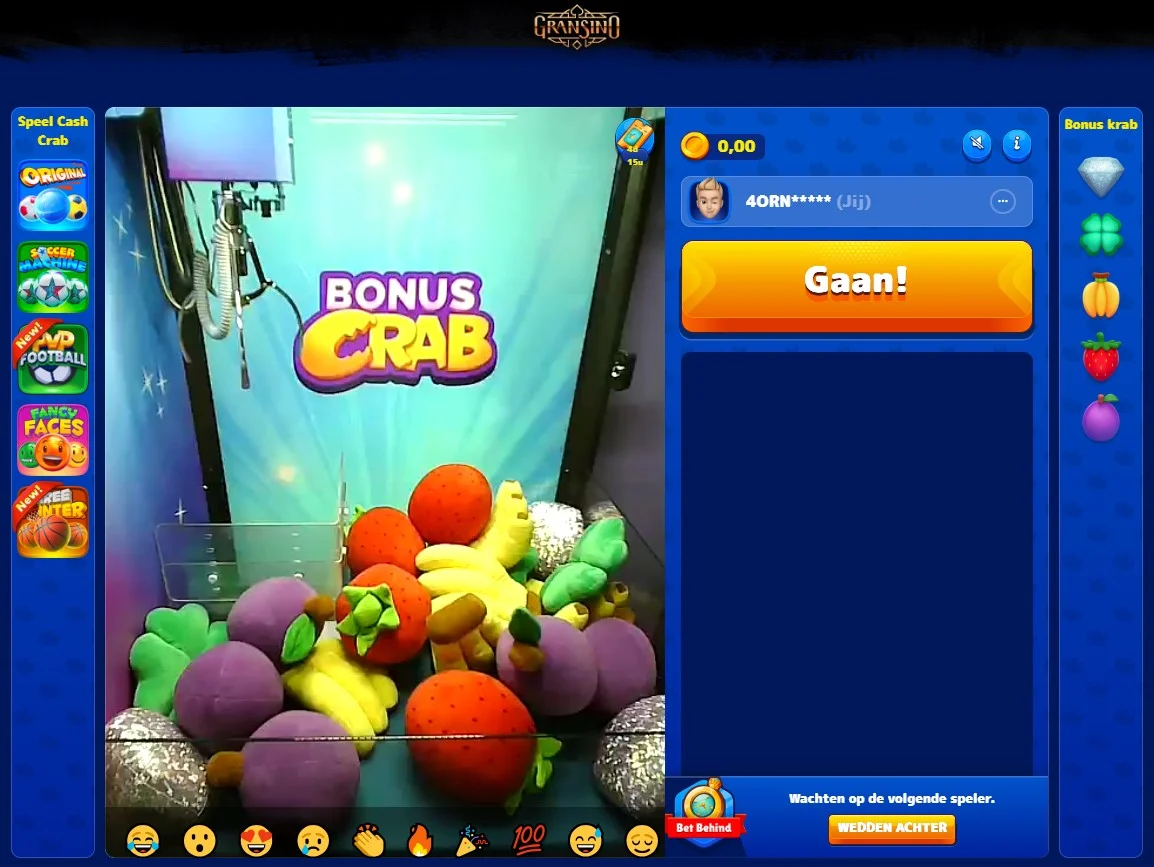 Gransino crash minispellen